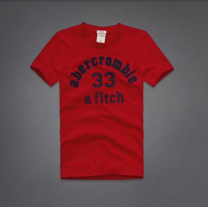 Abercrombie Fitch Hombres De Cuello Redondo Corto Remera AF5225